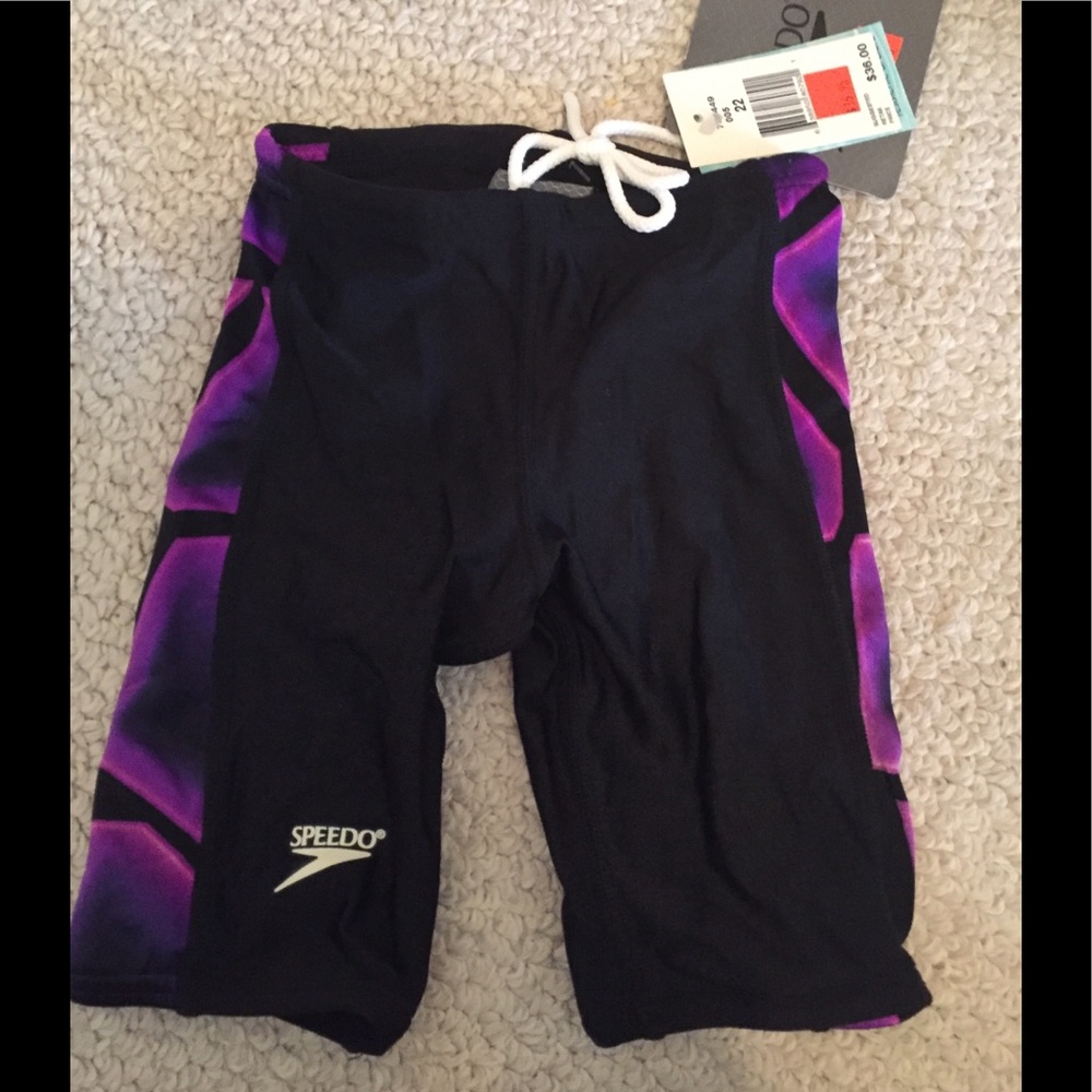 Speedo boys swim pants size 22 $36 black/purple